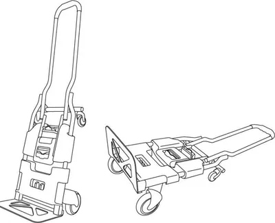 Zdjęcie produktu dla Wózek Transportowy 2 W 1, Składany, 120 Kg