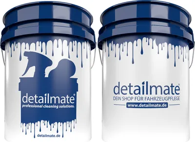 Produktbild von detailmate Wascheimer für die Autowäsche - 5 GAL (ca. 20 Liter) weiß/blau