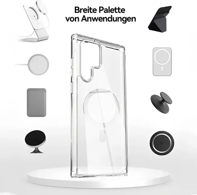 Produktbild von SchutzHülle MagSafe Handyhülle Für Samsung Galaxy S23 Plus Tasche Case Transparent
