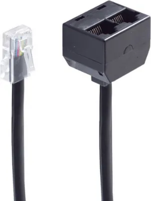 Obrázek produktu pro shiverpeaks BS71231-8, 0,1 m, RJ-45, 2 x RJ-45, Černá, Samec, Samice