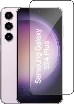 Produktbild von CLM-Tech Schutzfolie kompatibel mit Samsung Galaxy S24 Plus Panzerfolie Panzerglas - Unterstützt Fingerabdruck-ID - 9H Glas Displayfolie Schutzglas - Galaxy S24+ Folie kristallklar