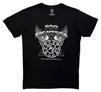 Image de Foo Fighters - T-shirt « Everything or Nothing At All Logo » pour homme/femme (unie) RO15613 (S) (noir)