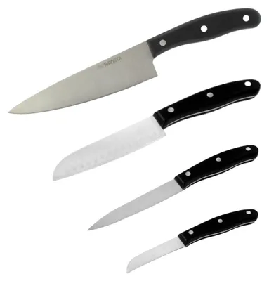 Zdjęcie produktu dla 4-częściowy zestaw noży kuchennych - NIROSTA - 20, 22, 26 i 31 cm