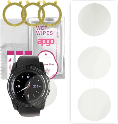 Produktbild von apgo 3 Stück Schutzfolie, Matt, kompatibel mit Garett G11 Smartwatch, Hydrogel Displayschutzfolie mit Positionierhilfe, Displayfolie, robust und kratzfest