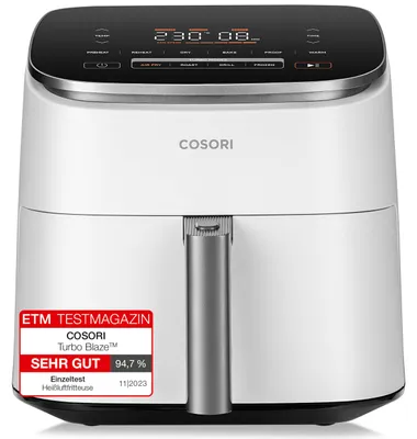 Produktbild von Cosori Turboblaze Heißluftfritteuse Airfryer, 9-in-1 Air Fryer XXL 6L, leiser DC