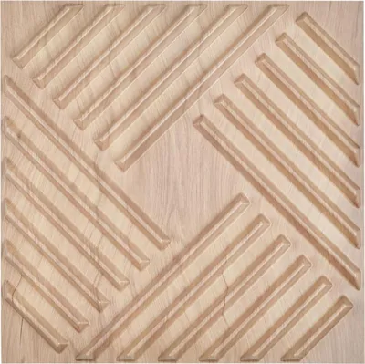 Zdjęcie produktu dla Panele Ścienne 3D - Jasne Listwy 2.97 m²
