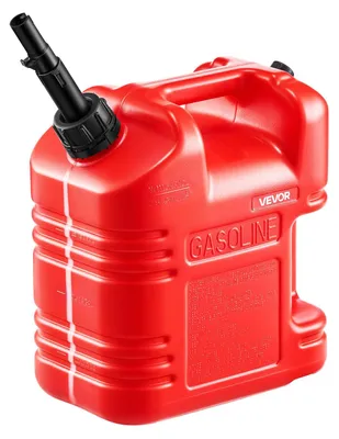 Immagine prodotto di Tanica di carburante VEVOR, 9,5 L, tanica di benzina con beccuccio e scala trasparente, portata massima 15L/min, contenitore di liquidi per la maggior parte delle auto, moto, ATV e UTV, rosso, 1 pz.