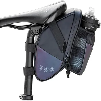 Produktbild von Fahrradsatteltaschen mit Wasserflaschentasche, wasserdichte Fahrradtaschen, Untersitztasche für Mountain Road-Satteltaschen, Aufbewahrungstasche
