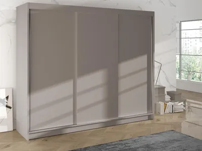Obrázok produktu pre Šatníková skriňa 200 cm s posuvnými dverami SANARE 2 - kašmír