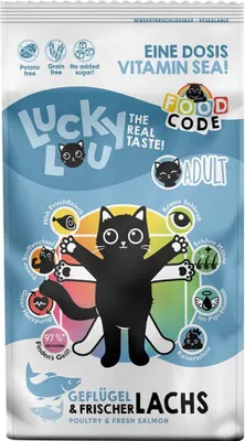 Image de LuckyLou Cat - Volaille & Saumon | 340g