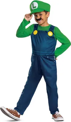 Produktbild von Disguise Super Mario Luigi Elegantes Kostüm Blau 4-6 Years Blau 4-6 Years