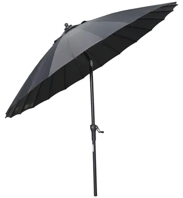 Produktbild von Garden Impressions Manilla Sonnenschirm - Ø250 cm - carbon black - dunkelgrau