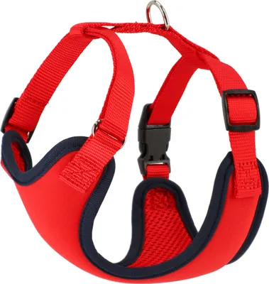 Produktbild von Dingo Hundegeschirre Druckfreie mit Doppelgurt-Verstellung, Größe L; A: 39-59 cm, B: 49-69 cm  Rot