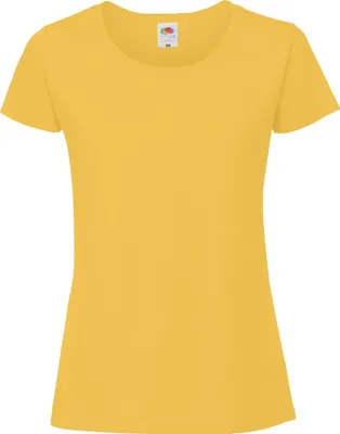 Produktbild von Fruit Of The Loom Damen Premium T-Shirt BC3945 (M) (Sonnenblume)