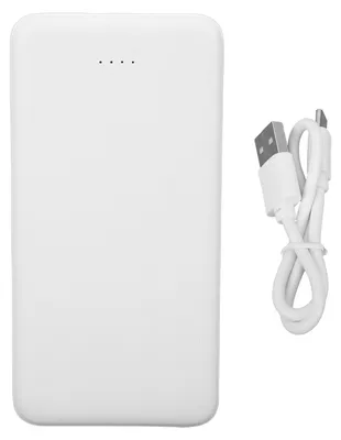 Obrázok produktu pre Vyhrievaná vesta s powerbankou 10 000 mAh, bunda s akumulátorom, prenosná nabíjačka s rozhraním MicroUSB a USB Type-C, ideálna na cestovanie a outdoorové aktivity, biela