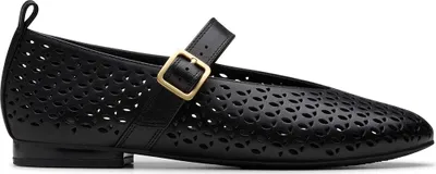 Image de Clarks Fawna Jane 26181229 4, ballerine en noir pour femme, taille 39,5