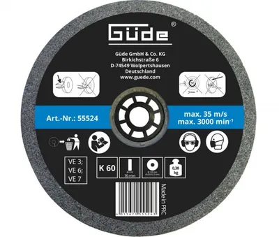 Produktbild von Güde Schleifscheibe K 60 125 x 16 x 20 mm