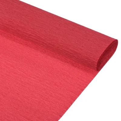 Krepppapier-Rolle, 50 cm x 2,3 m, leuchtend rot, 2 Stück, für Deko und Basteln