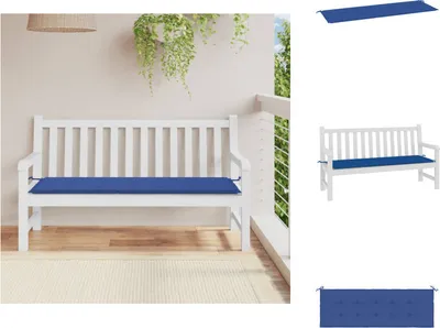 Produktbild von vidaXL Gartenbank-Auflage Königsblau 150x50x3 cm Oxford-Gewebe -  Sitzpolster