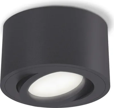 Produktbild von SSC-LUXon CELI-1N Deckenlampe flach mit LED fourSTEP Dimmen ohne Dimmer 4W neutralweiß 230V - Aufputz Spot schwenkbar anthrazit