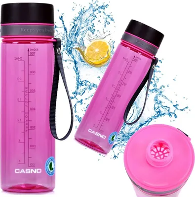 Produktbild von Casno Trinity Tritan-Flasche 800 ml rosa