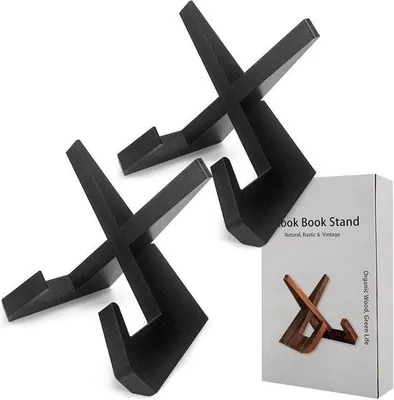 Produktbild von Kochbuchhalter rustikales Design - braun