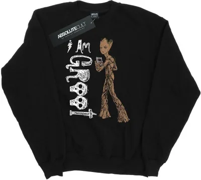 Produktbild von Marvel - "Avengers Infinity War I Am Teenage Groot" Sweatshirt für Herren BI9665 (XL) (Schwarz)