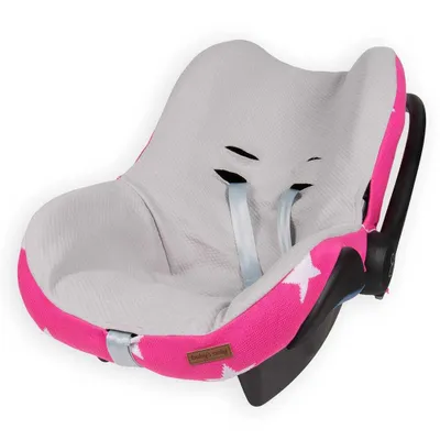 Produktbild von Baby's Only Bezug Maxi-Cosi 0+ Star - Fuchsia/Weiß