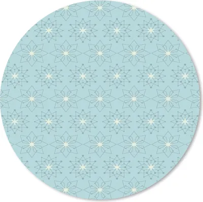 Produktbild von MuchoWow® Mauspad Mousepad Schneeflocken - Winter - Design - Sterne 20x20 cm - Mousepads - Maus Mat - Pad - Mausunterlage - Schreibtischmatte