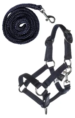 Immagine prodotto di HKM Bambini Cavezza e corda Hobby Horsing Basic Blu scuro
