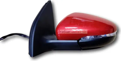 Produktbild von Außenspiegel Spiegel links elektrisch für VW GOLF VI 5K 2008 - rot LA3S