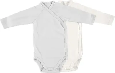 Produktbild von Alvi ALVI Baby Bodys 2er langarm off-white/off-white, 62