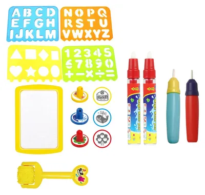 Image de Stylos à eau et pochoirs pour des séances de dessin créatives