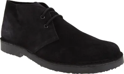 Immagine prodotto di Roamers scarpe da uomo in pelle scamosciata senza fodera DF231 (42 EU) (Nero)