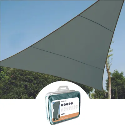 Produktbild von Perel Dreieckiges Sonnensegel 5 x 5 x 5 m aus wasserabweisendem und atmungsaktivem Polyester für