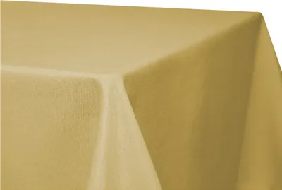 Produktbild von Tischdecke Leinenoptik 90x90 cm eckig beschichtet wasserabweisend Lotuseffekt schmutzabweisend gelb