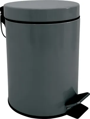 Produktbild von MSV Bad/Toiletten-Treteimer - dunkelgrau - 3 Liter - 17 x 25 cm