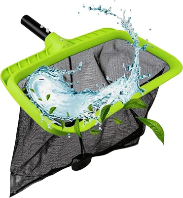 Imagen del producto de Red de piscina, de 120 cm de largo, con mango telescópico, para la limpieza de piscinas