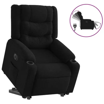 Zdjęcie produktu dla VidaXL 3206581, Tkanina, Czarny, Pianka, 110 kg, 770 mm, 930 mm