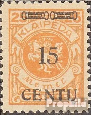 Produktbild von Briefmarken Memelgebiet 1923 Mi 170 mit Falz Aushilfsausgabe