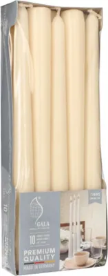Produktbild von FLAVOUR by Gala Leuchterkerzen, 20 mm, creme, 10er Pack