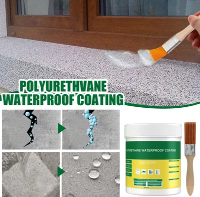Produktbild von 300g Unsichtbares Wasserfestes Dichtmittel, Auslaufsicheres Mittel Kleber mit Pinsel, Transparentes Wasserabweisendes Mittel Reparatur kleber für Boden- & Wandfliesen