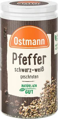 Produktbild von Pfeffer schwarz-weiß geschrotet