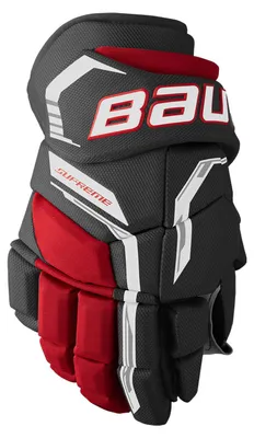 Obrázek produktu pro Hokejové rukavice Bauer Supreme FUSE, velikost Senior, černá/červená, 14 palců