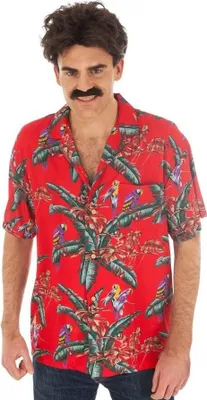 Produktbild von 80er Jahre Hawaii Herrenhemd rot
