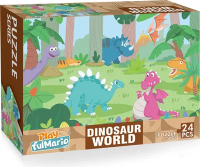 Immagine prodotto di RAPPA Puzzle con dinosauri 24 pezzi 50 x 34 cm