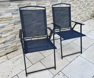 Produktbild von Set - 2 Stühle Gartenstuhl PALMA Klappstuhl Stuhl Hochlehner klappbar Garten