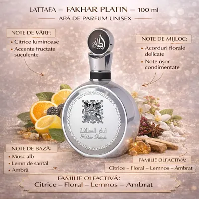 Produktbild von Lattafa Fakhar Platin Eau de Parfum für Herren 100 ml