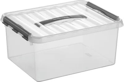 Produktbild von Sunware Aufbewahrungsbox Q-line H6162602 15l Deckel Tragegriff tr