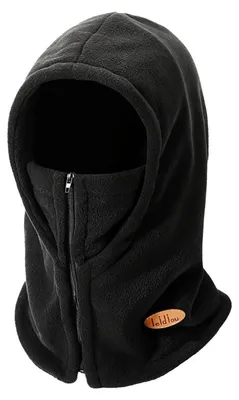 Produktbild von Thermo Fleece Sturmhaube Winter Balaclava Skimaske Herren Damen Schwarz